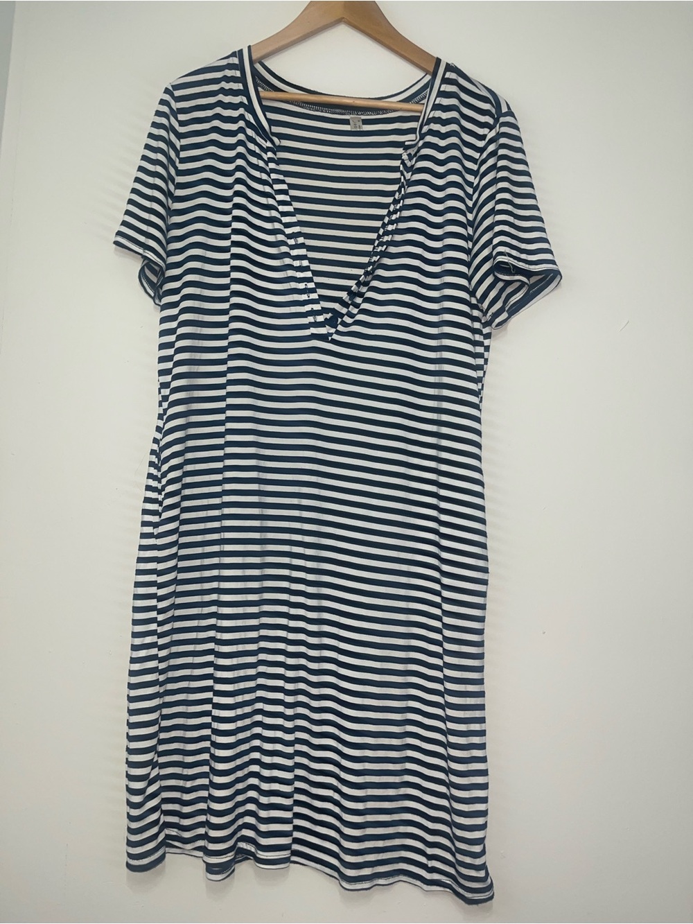 Striped Navy and White Women’s Dress